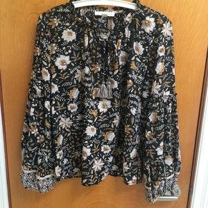 Lovestitch tie neck top- like Ulla Johnson